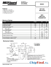 Datasheet JANTX2N3501 manufacturer Microsemi